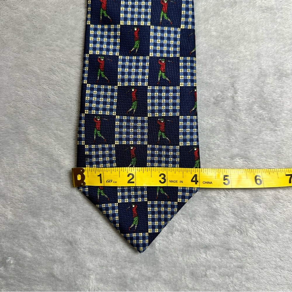 Vintage Tommy Hilfiger Golf Tie Men’s 100% Silk Made in USA - Picture 6 of 8